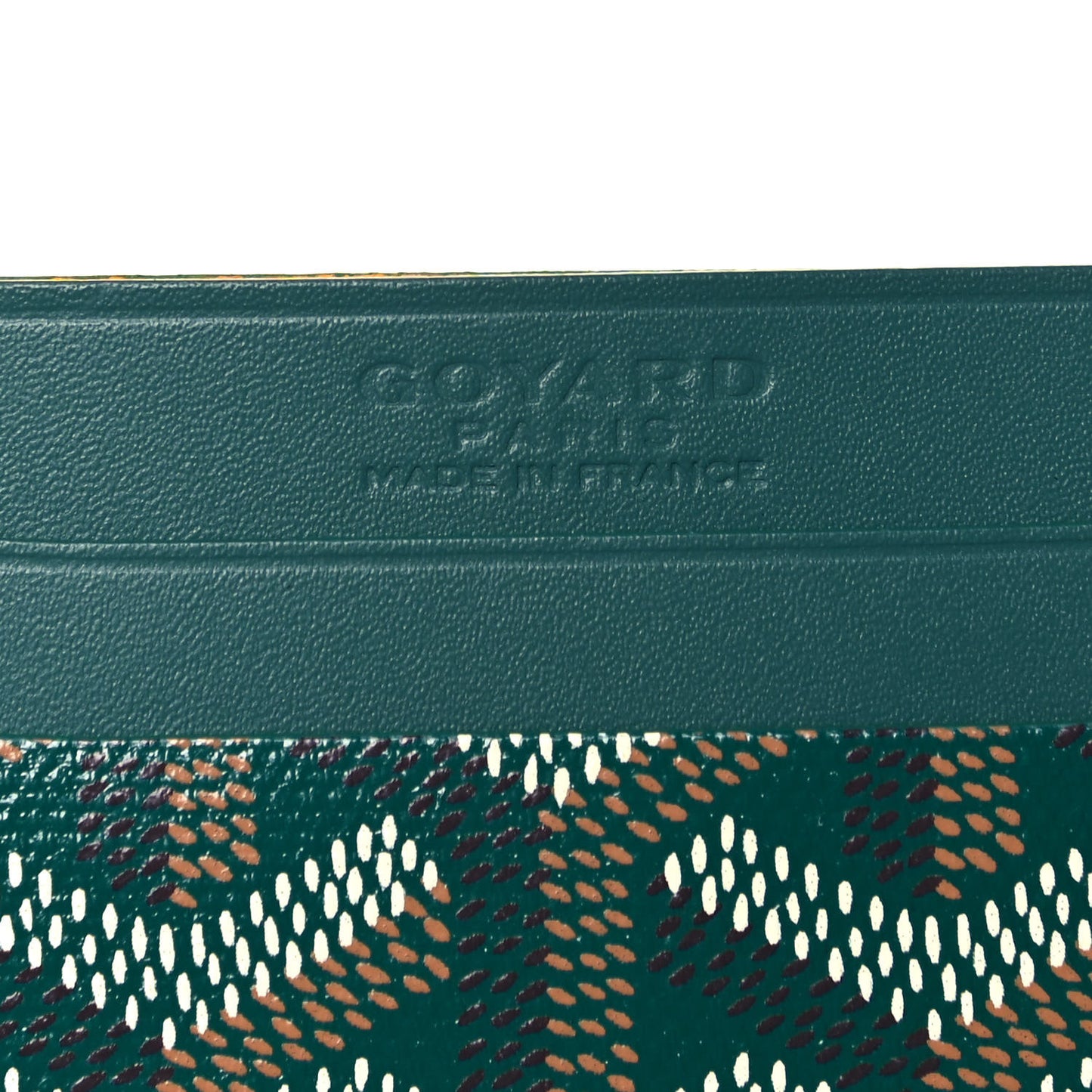 Goyardine Saint Sulpice Card Holder Green