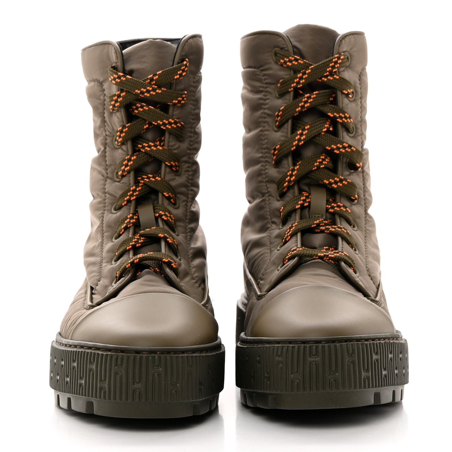 Calfskin Parachute Fresh Ankle Boots 37 Khaki
