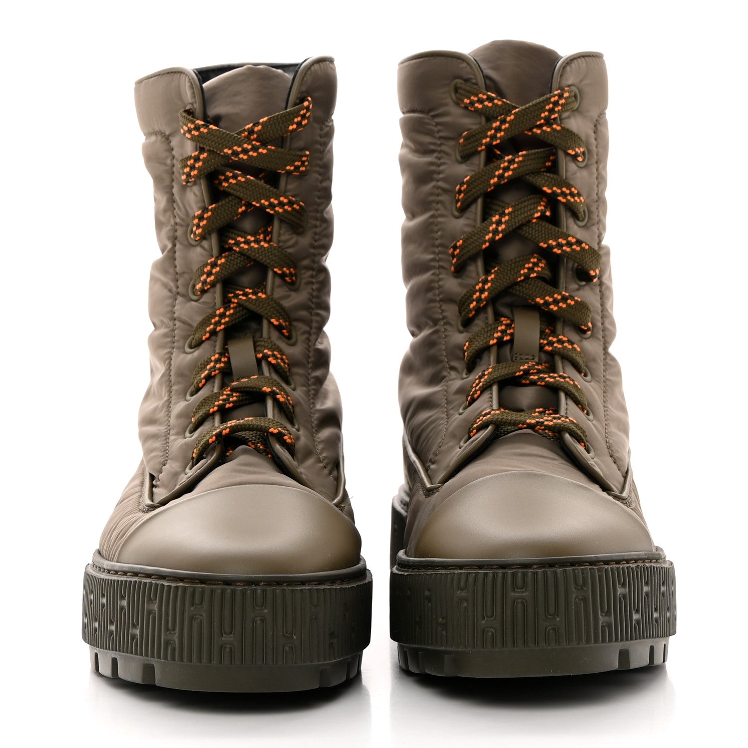 Hermes Calfskin Parachute Fresh Ankle Boots 37 Khaki 2 of 10