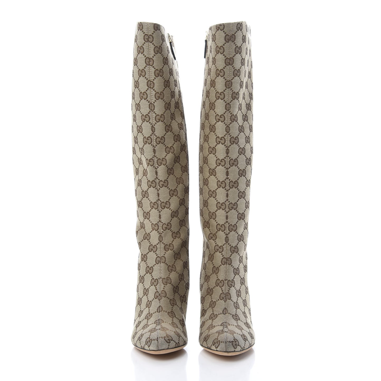 Monogram Womens Tall Boots 7 Brown
