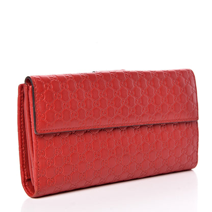 Gucci Microguccissima Heart Continental Wallet Red 3 of 8