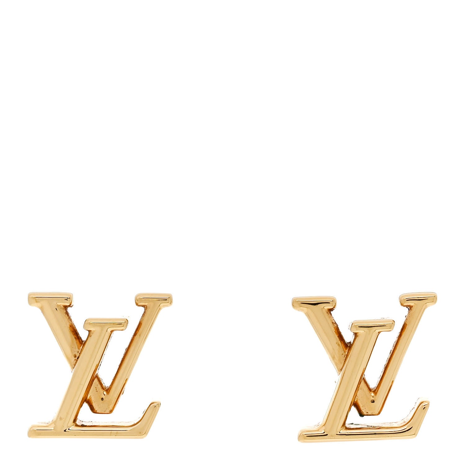 Louis Vuitton Metal LV Iconic Earrings Gold 1 of 5
