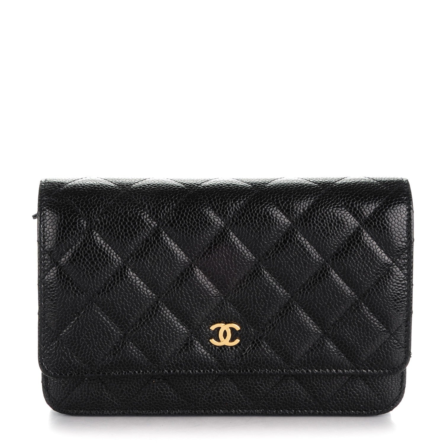 Chanel Caviar Quilted Wallet On Chain WOC Black 1 of 8