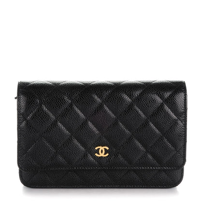 Chanel Caviar Quilted Wallet On Chain WOC Black 1 of 8