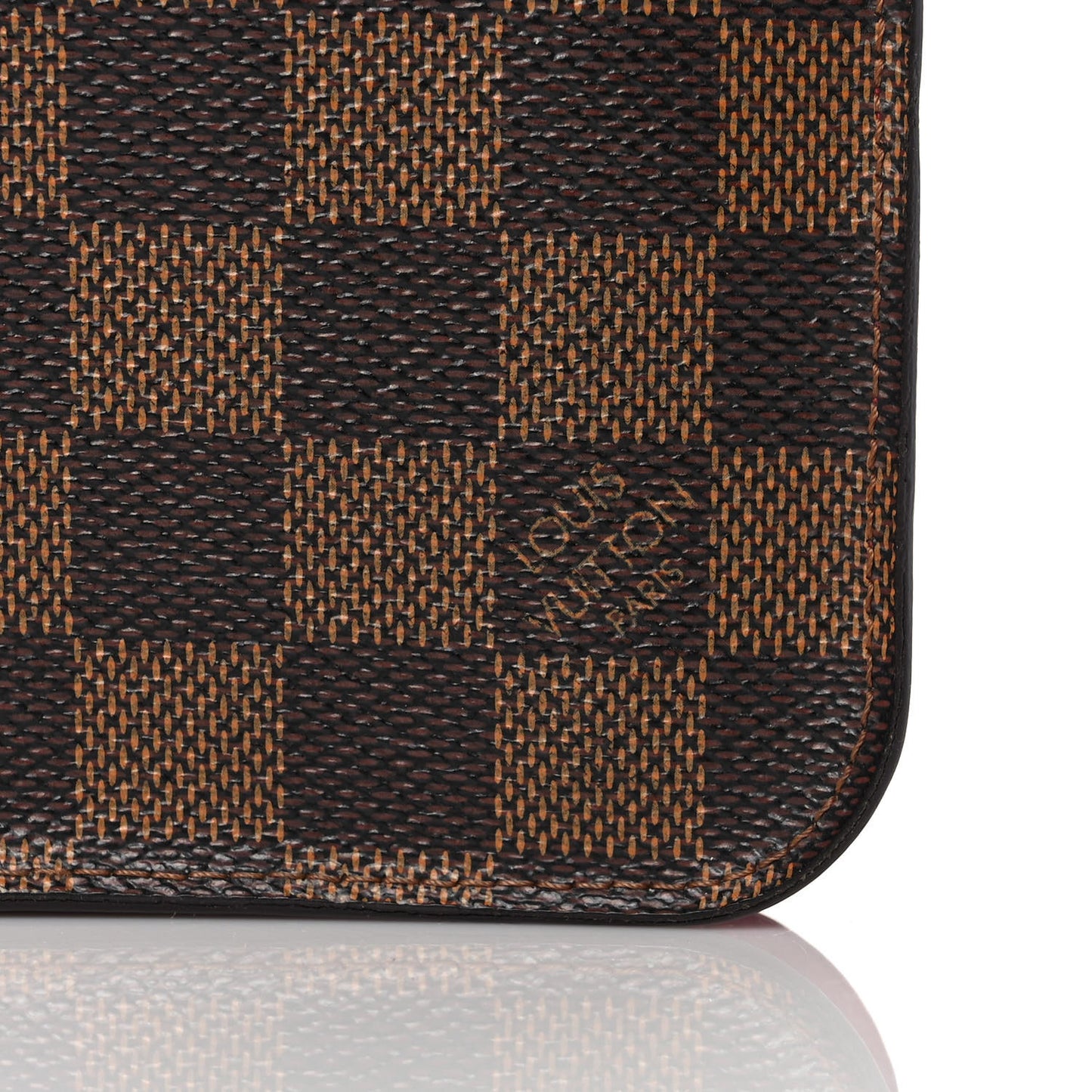 Damier Ebene Insolite Wallet Rouge