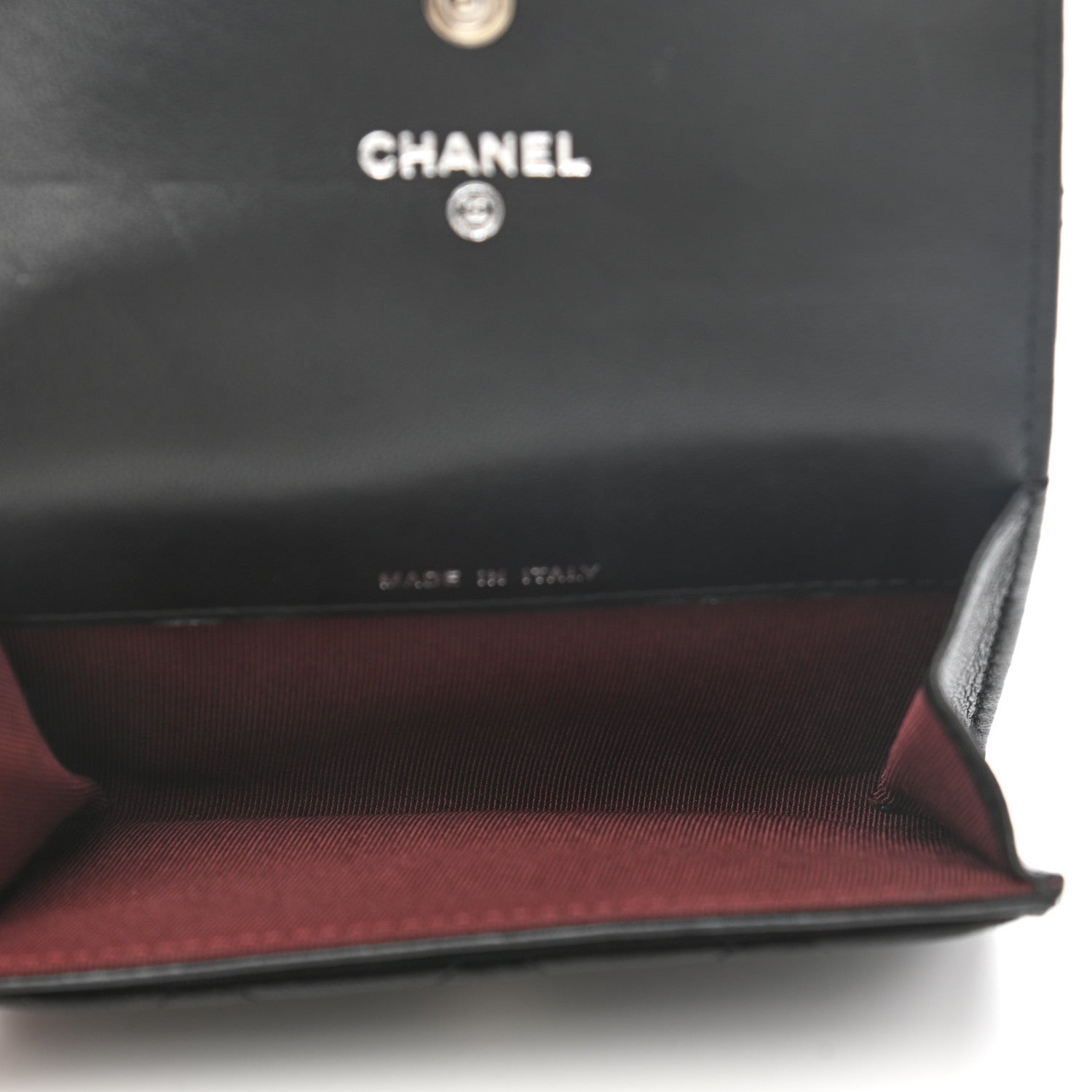 Chanel Lambskin Quilted Flap Card Holder Black 5 of 10