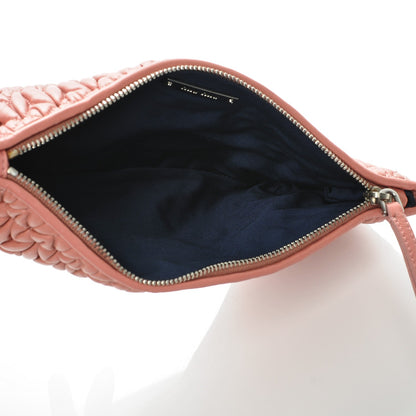 Miu Miu Nappa Matelasse Clutch Pink 5 of 7