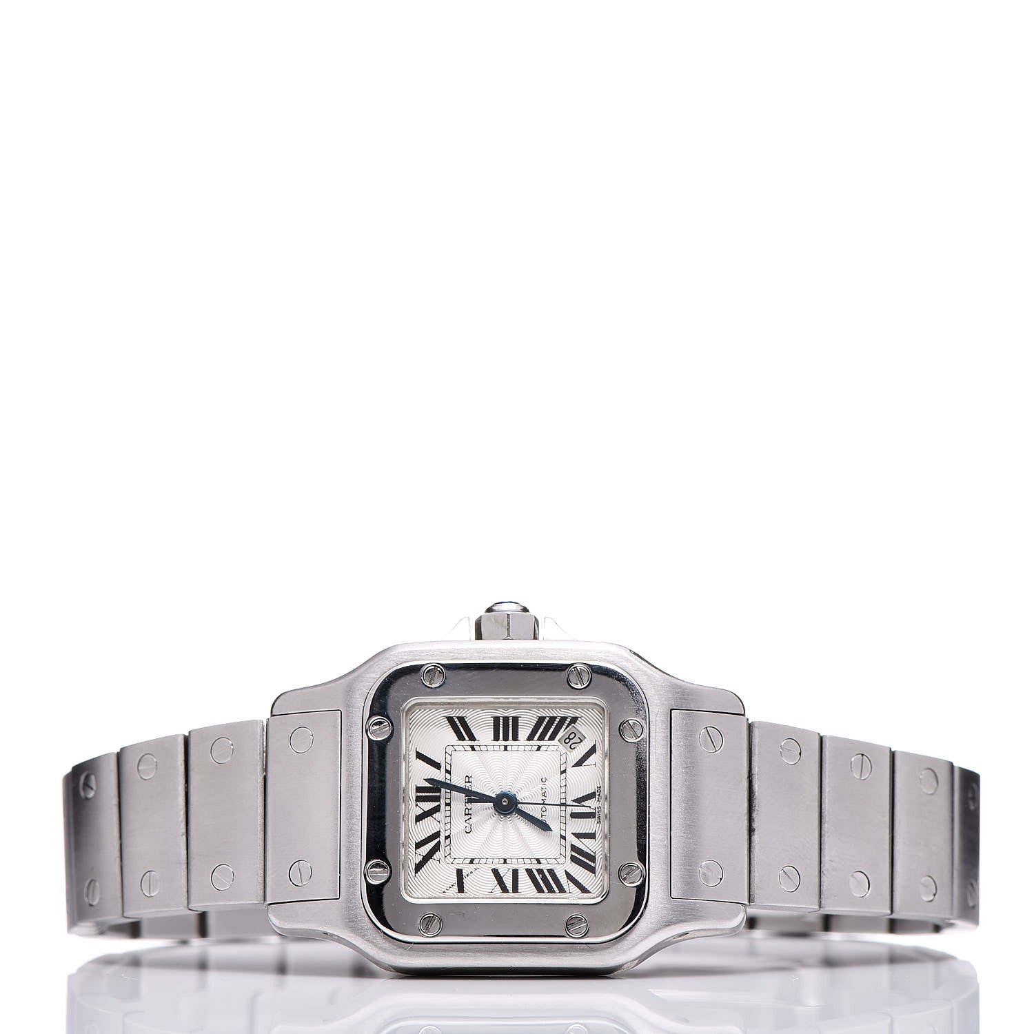 Cartier Stainless Steel 24mm Santos de Galbee Automatic Watch 3 of 9