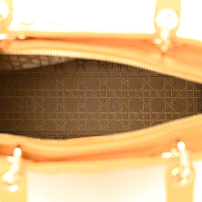 Christian Dior Lambskin Cannage Large Lady Dior Light Orange 5 of 9
