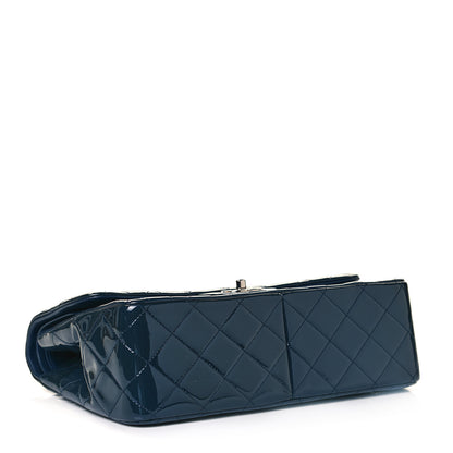 Chanel Patent Quilted Jumbo Double Flap Navy 4 of 12