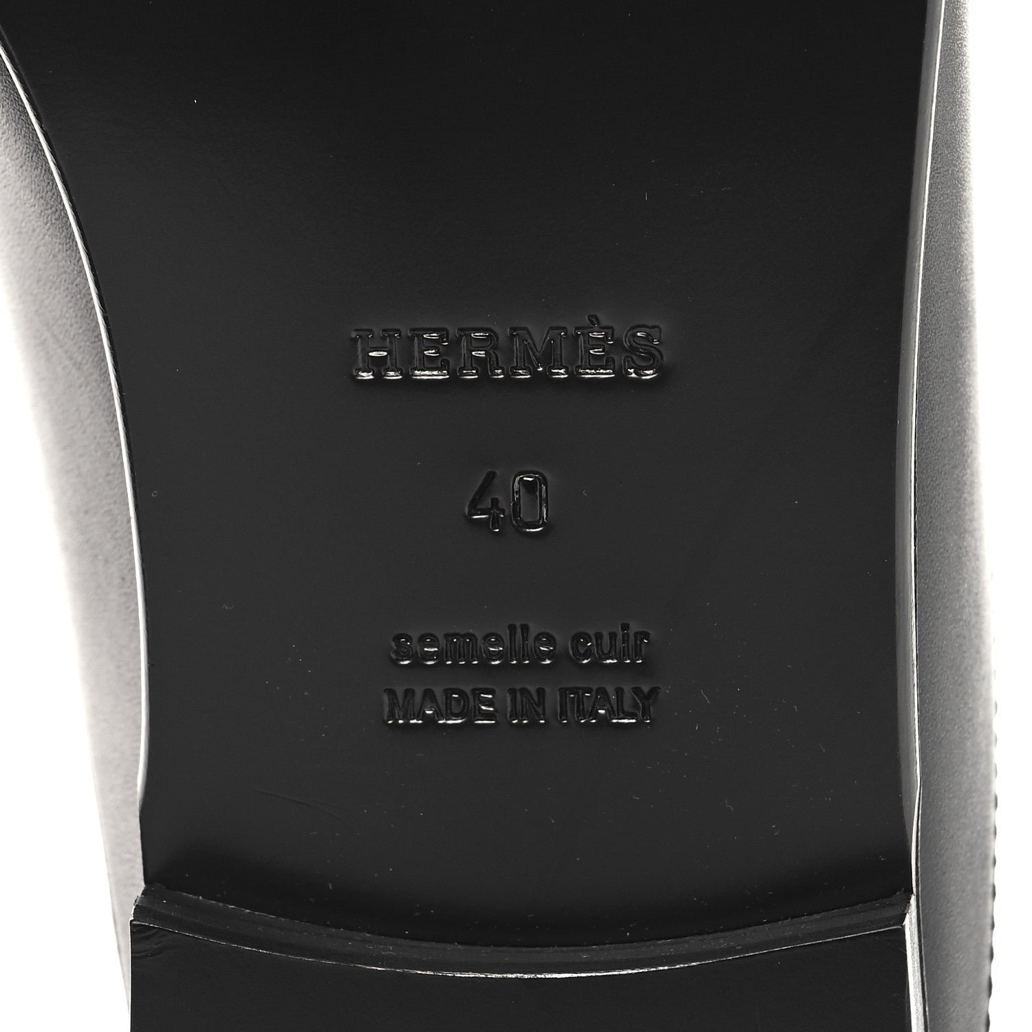 Hermes Calfskin Iota Mules 40 Black 8 of 11