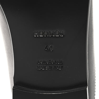 Hermes Calfskin Iota Mules 40 Black 8 of 11