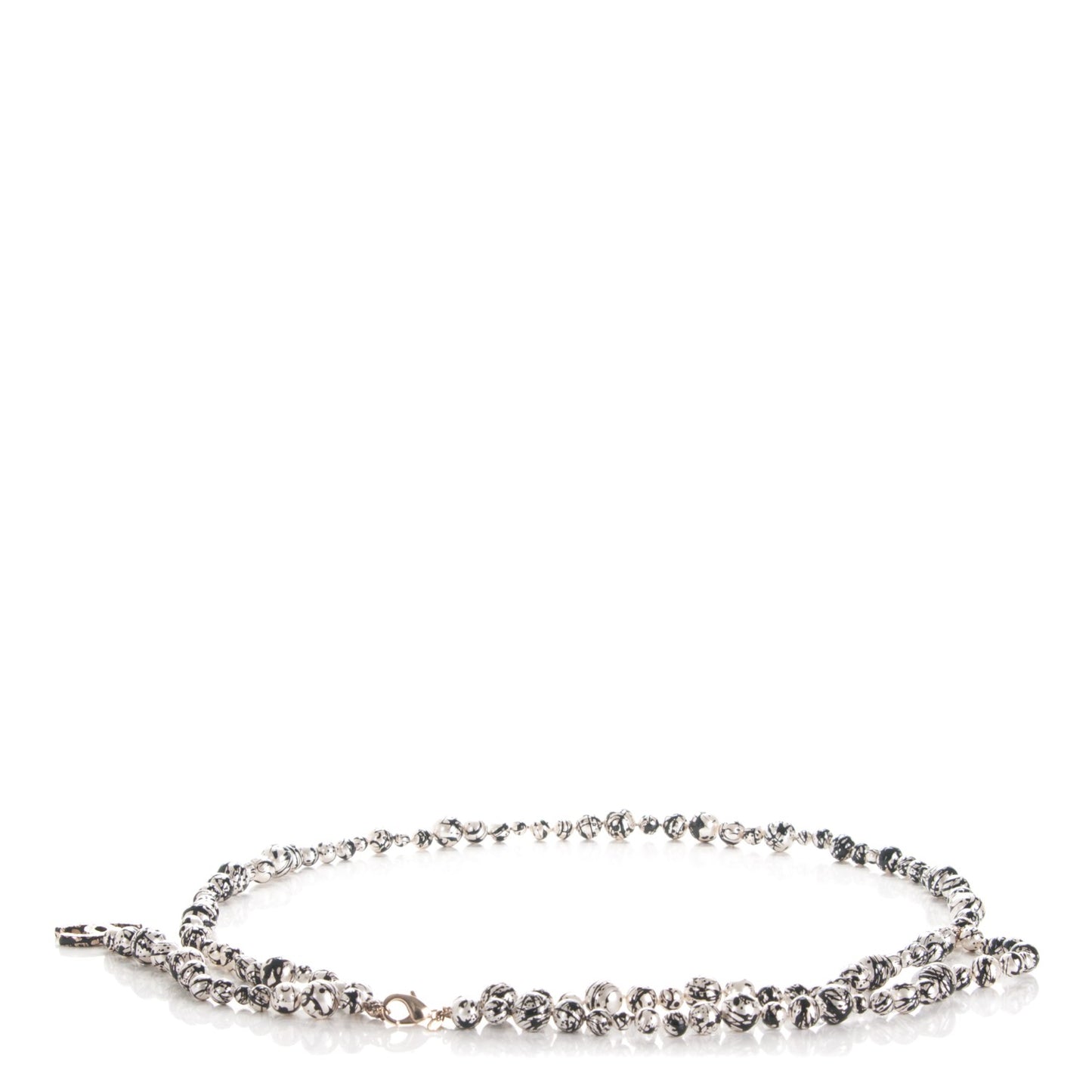 Pearl CC Double Strand Belt Black White