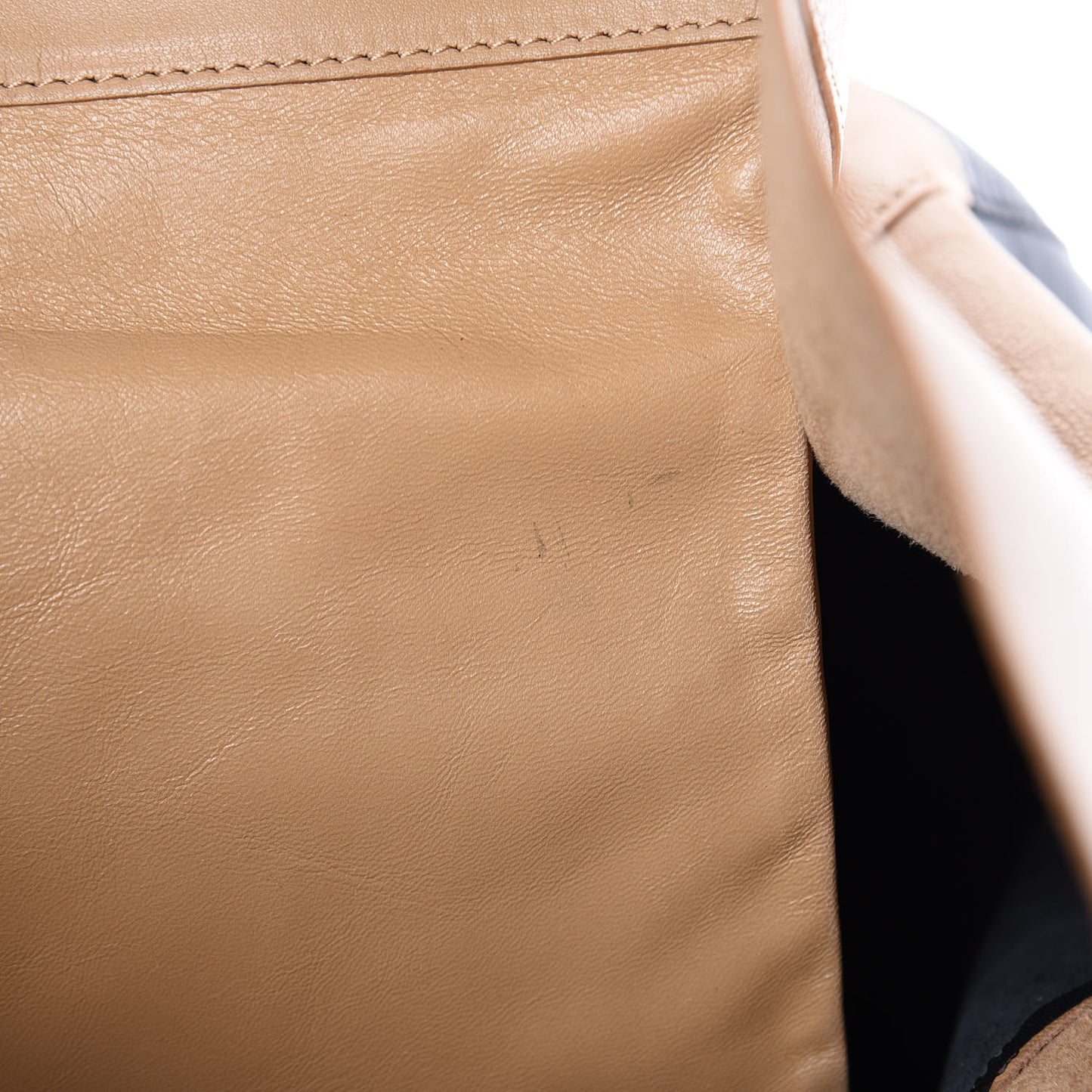 Lambskin Horizontal Bi-Cabas Nude Black