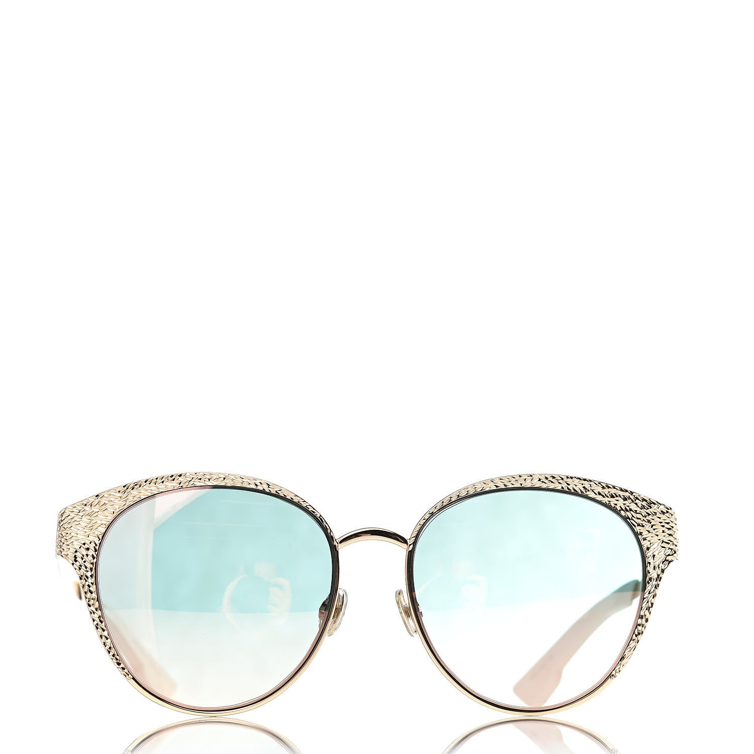 Christian Dior Metal Mirrored Unique Limited Edition Sunglasses Gold 2 of 7