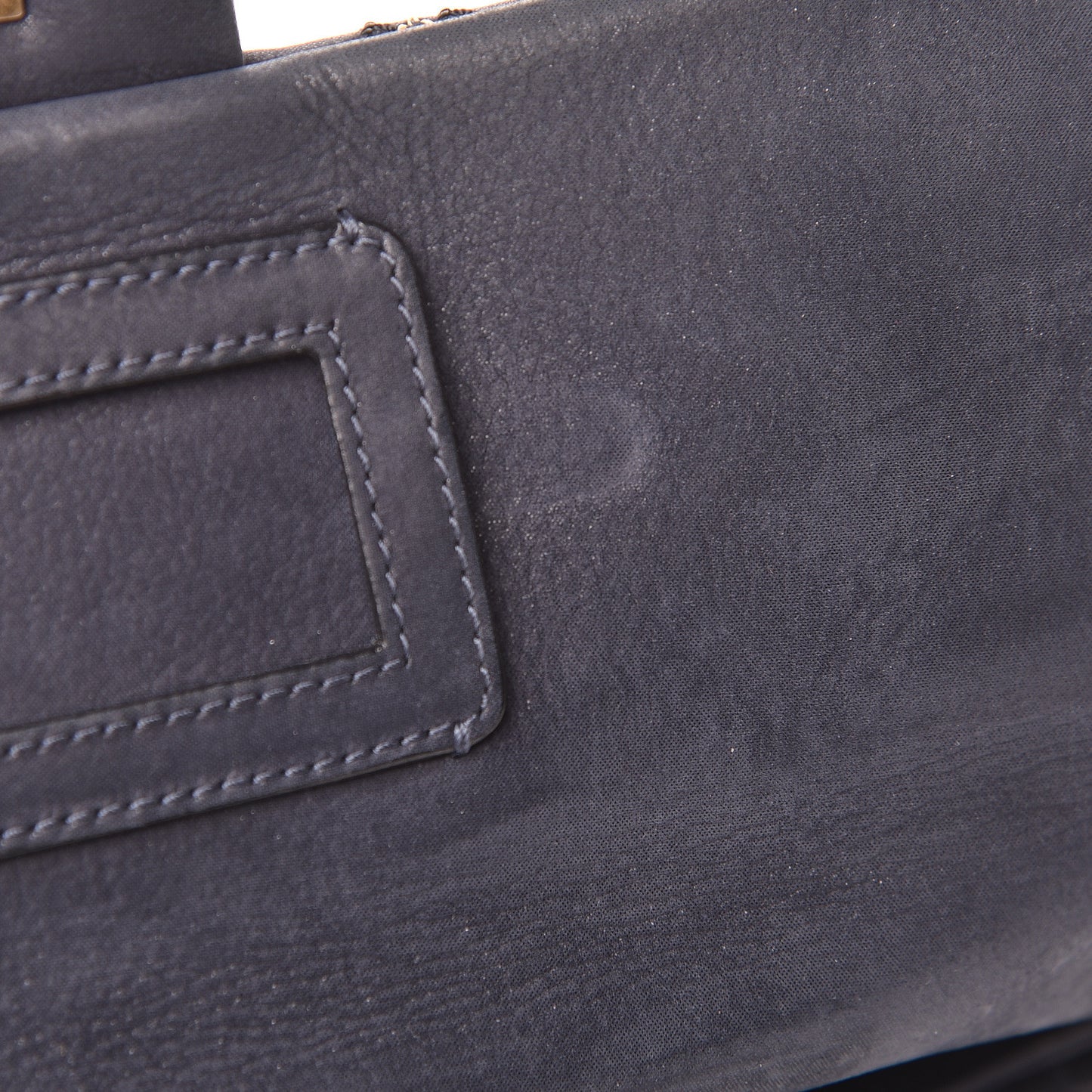 Calfskin Triple Stitched Medium Flap Navy