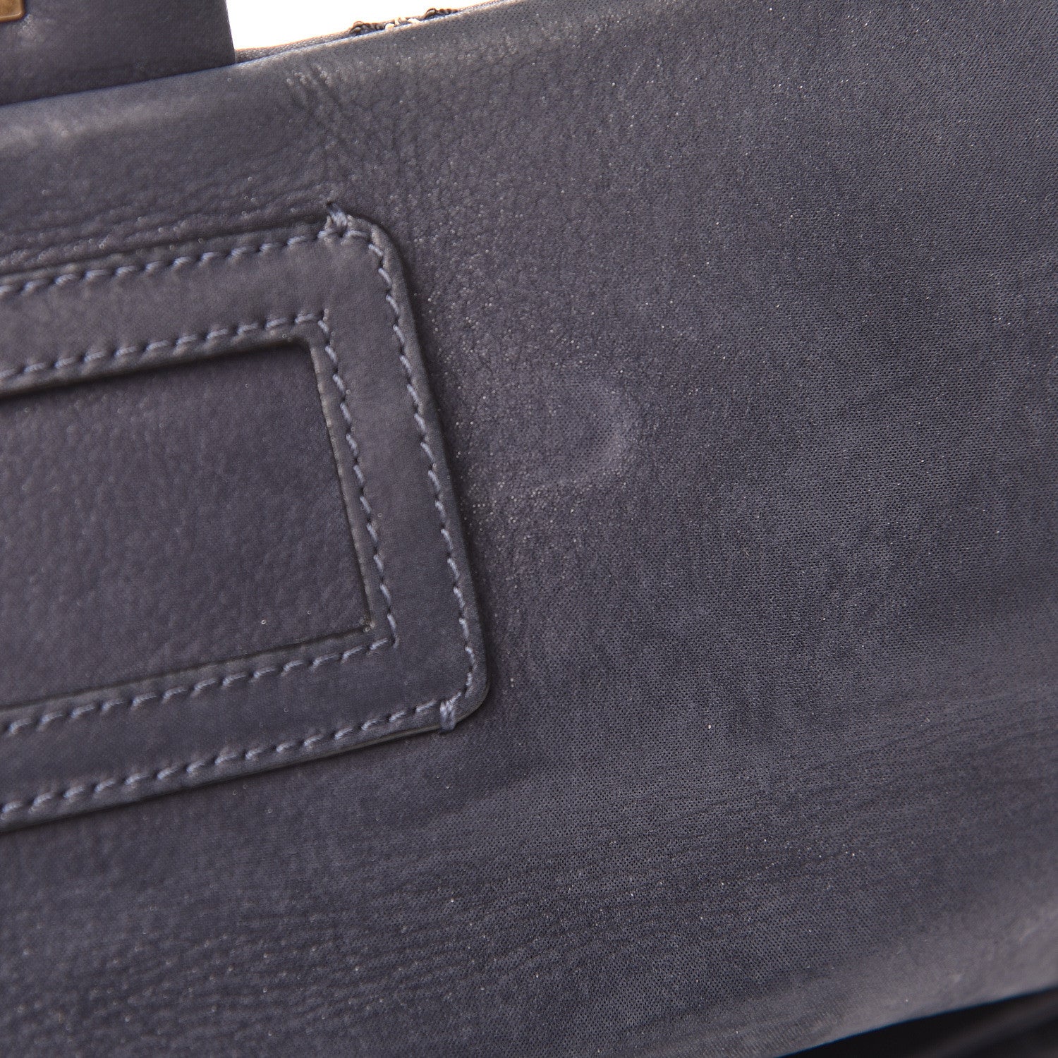 Chanel Calfskin Triple Stitched Medium Flap Navy 11 of 15