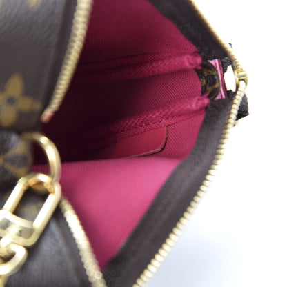 Louis Vuitton Monogram 2020 Christmas Animation Roller Coaster Mini Pochette Accessories Pivoine 10 of 11