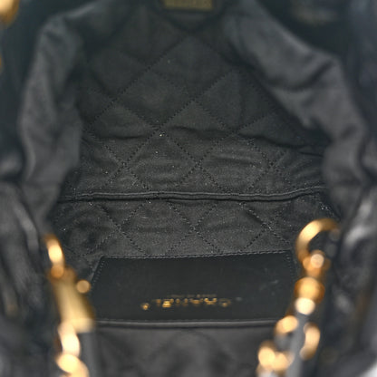 Chanel Shiny Calfskin Quilted Mini Chanel 22 Black 5 of 10