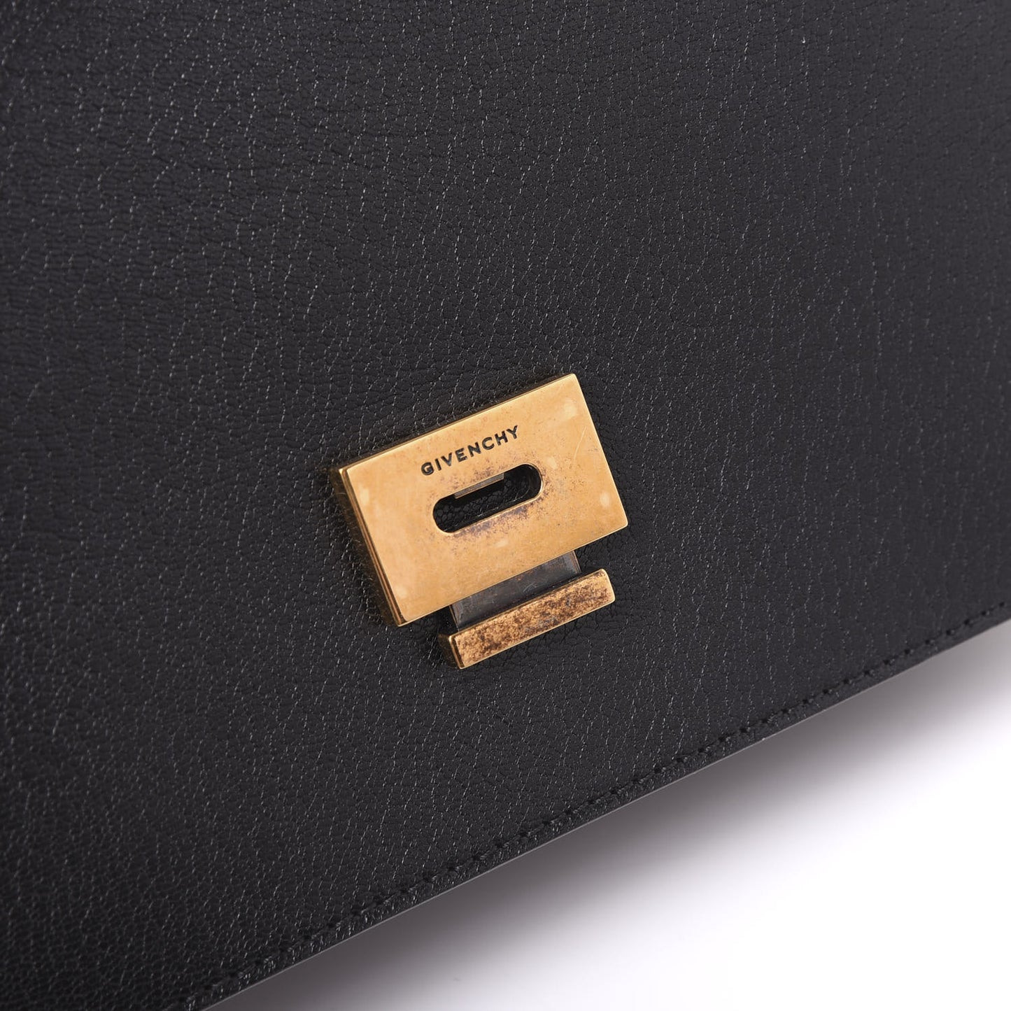 Goatskin Infinity Flap Bag Black