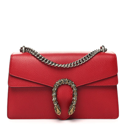 Gucci Dollar Calfskin Swarovski Crystal Small Dionysus Shoulder Bag Hibiscus Red 1 of 12