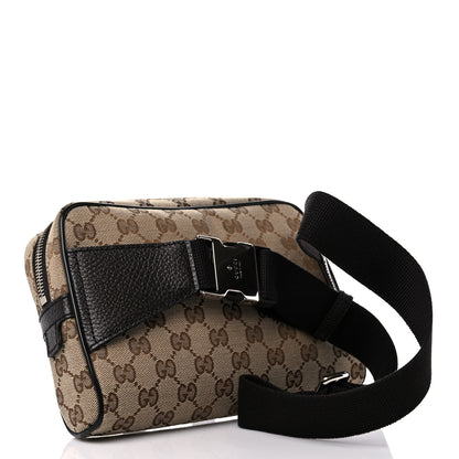 Gucci Monogram Dollar Calfskin Belt Bag Beige Ebony Testa di Moro Marrone Scuro 3 of 10