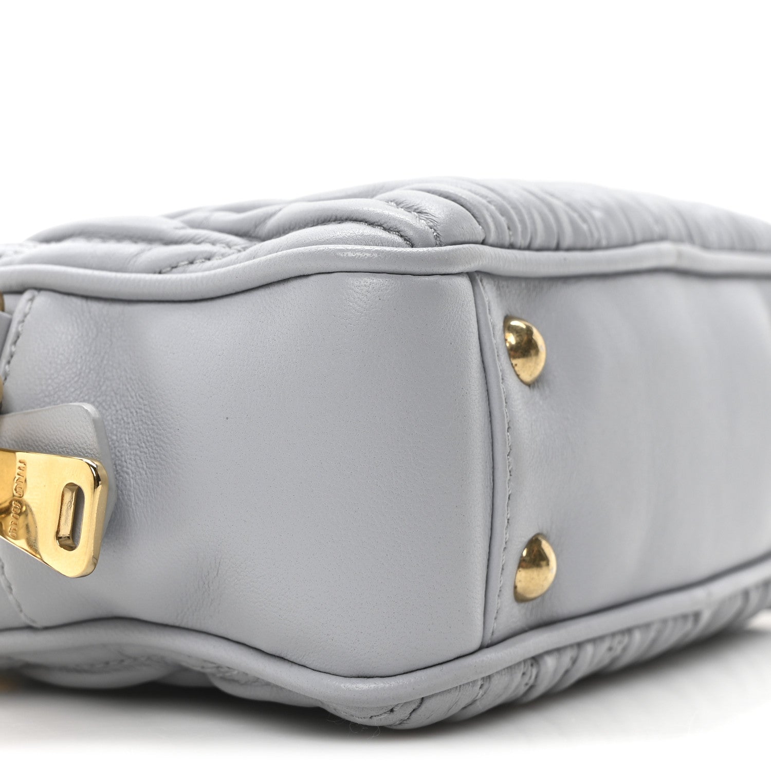 Miu Miu Nappa Matelasse Micro Arcadie Fiordaliso 8 of 9