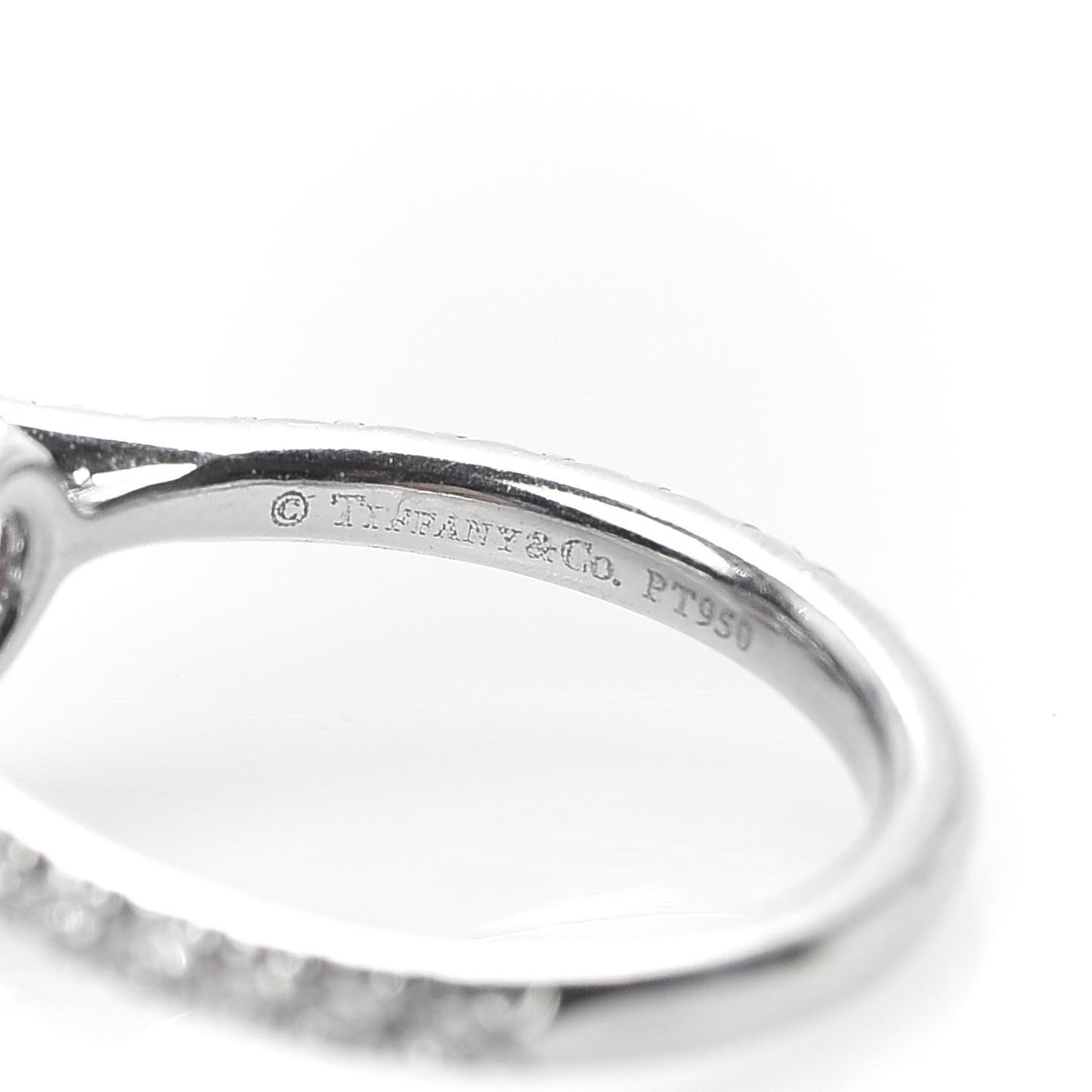 Platinum Diamond Pink Sapphire Soleste Ring 45 3.25