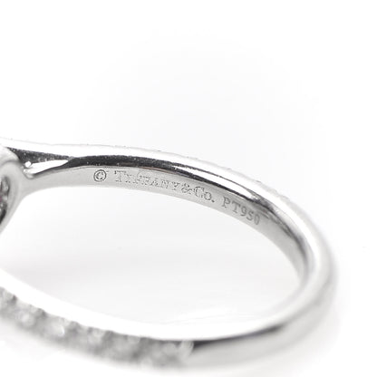 Tiffany Platinum Diamond Pink Sapphire Soleste Ring 45 3.25 6 of 6