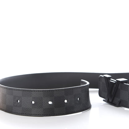 Louis Vuitton Damier Graphite 40mm LV Initiales Belt 95 38 5 of 6