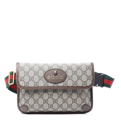 Gucci GG Supreme Monogram Neo Vintage Web Belt Bag Brown 1 of 10