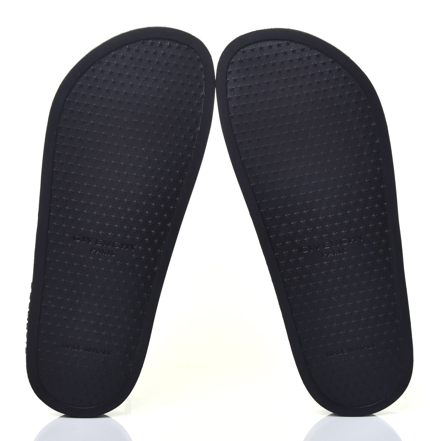Rubber Logo Pool Slide Sandals 39 Black