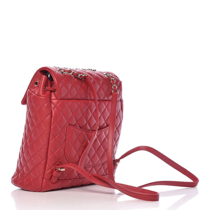 Chanel Lambskin Quilted Large Urban Spirit Backpack Red 3 of 10