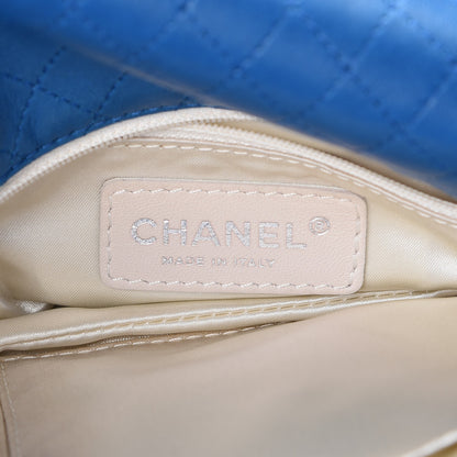 Chanel Lambskin Soft and Chain Large Flap Blue 6 of 9