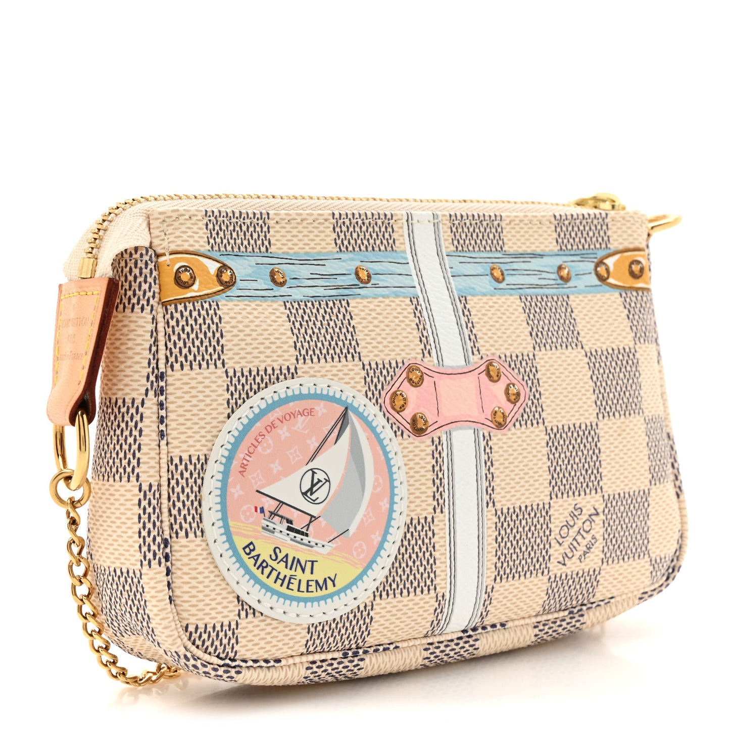 Damier Azur Summer Trunks Saint Barth Mini Pochette Accessories