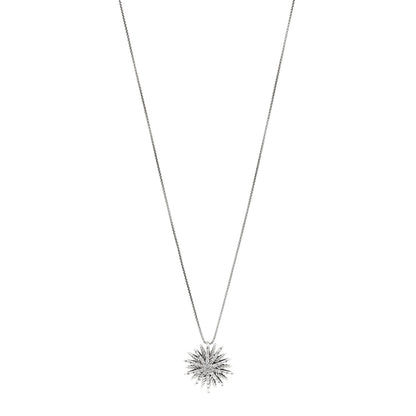 David Yurman Sterling Silver Diamond Medium Starburst Pendant Necklace 1 of 5