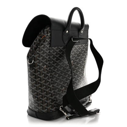 Goyard Goyardine Calfskin Alpin MM Backpack Black 3 of 15