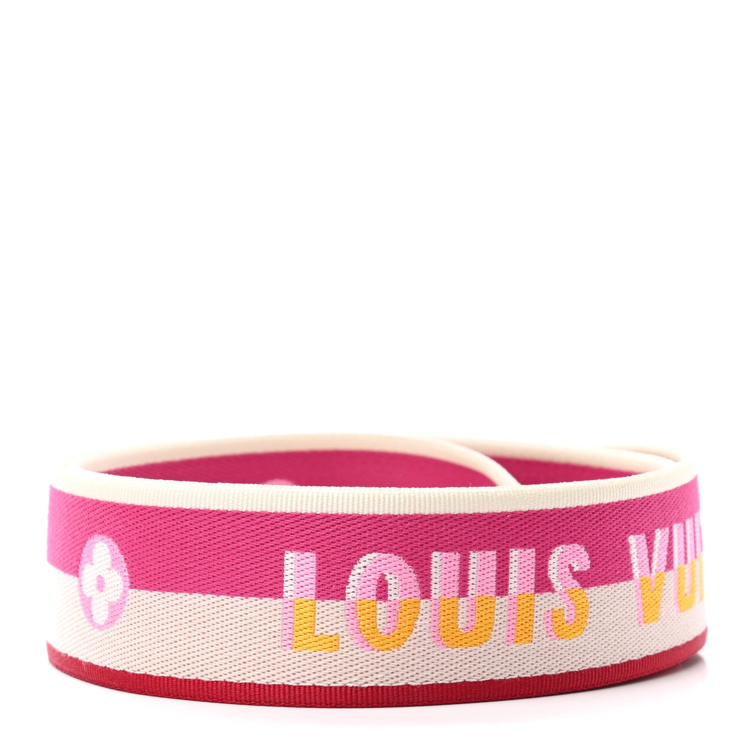 Louis Vuitton Jacquard Speedy Bandouliere 20 Shoulder Strap Fuchsia 2 of 4