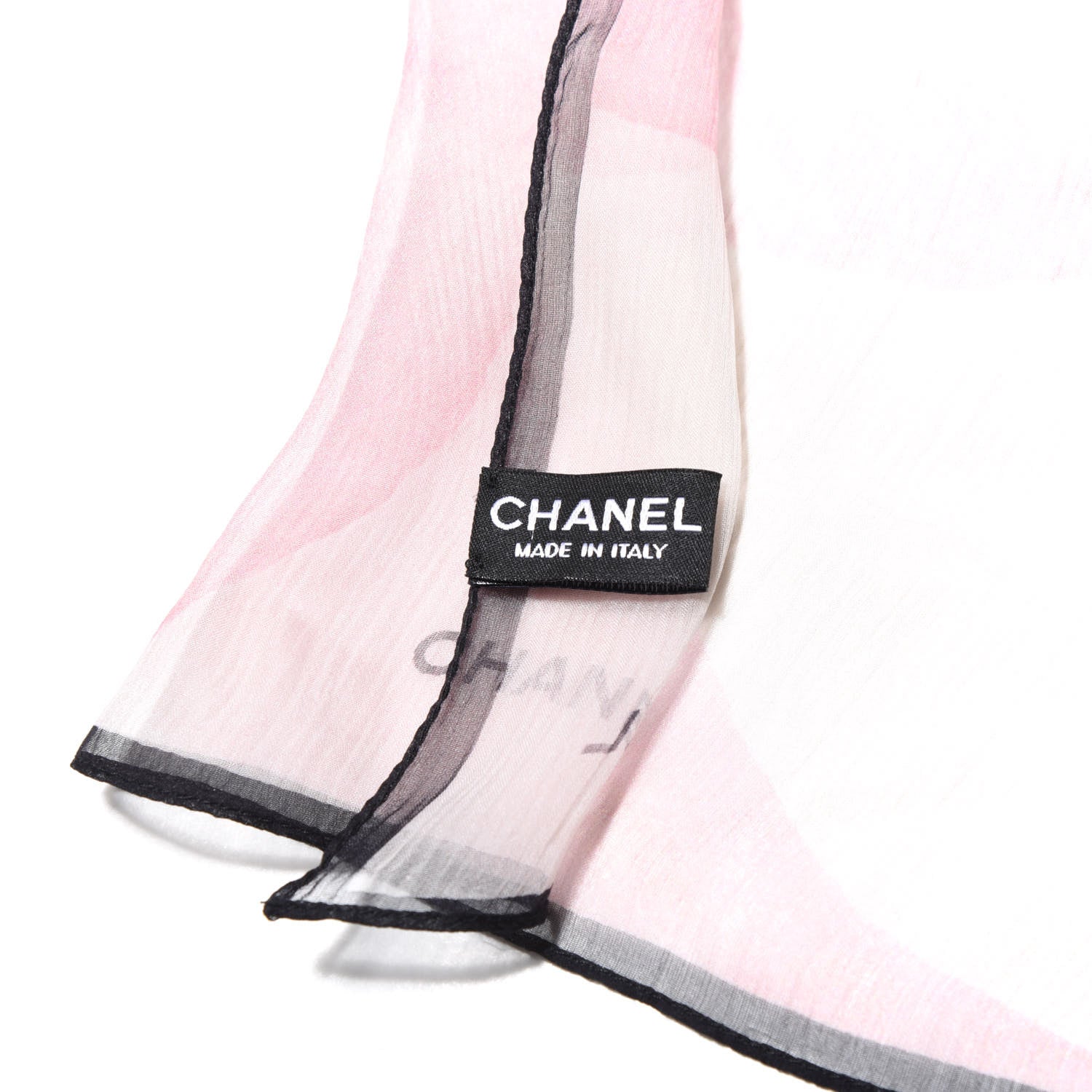 Chanel Silk Mousseline Camellia Stole Beige 3 of 3