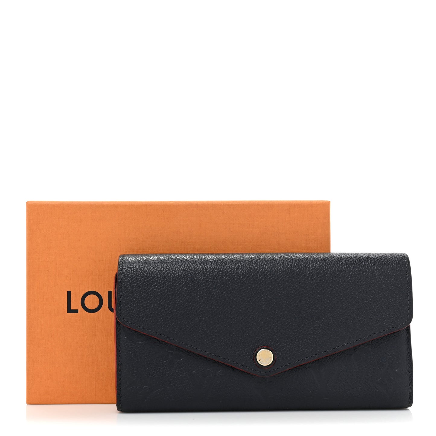 Empreinte Sarah Wallet NM Marine Rouge