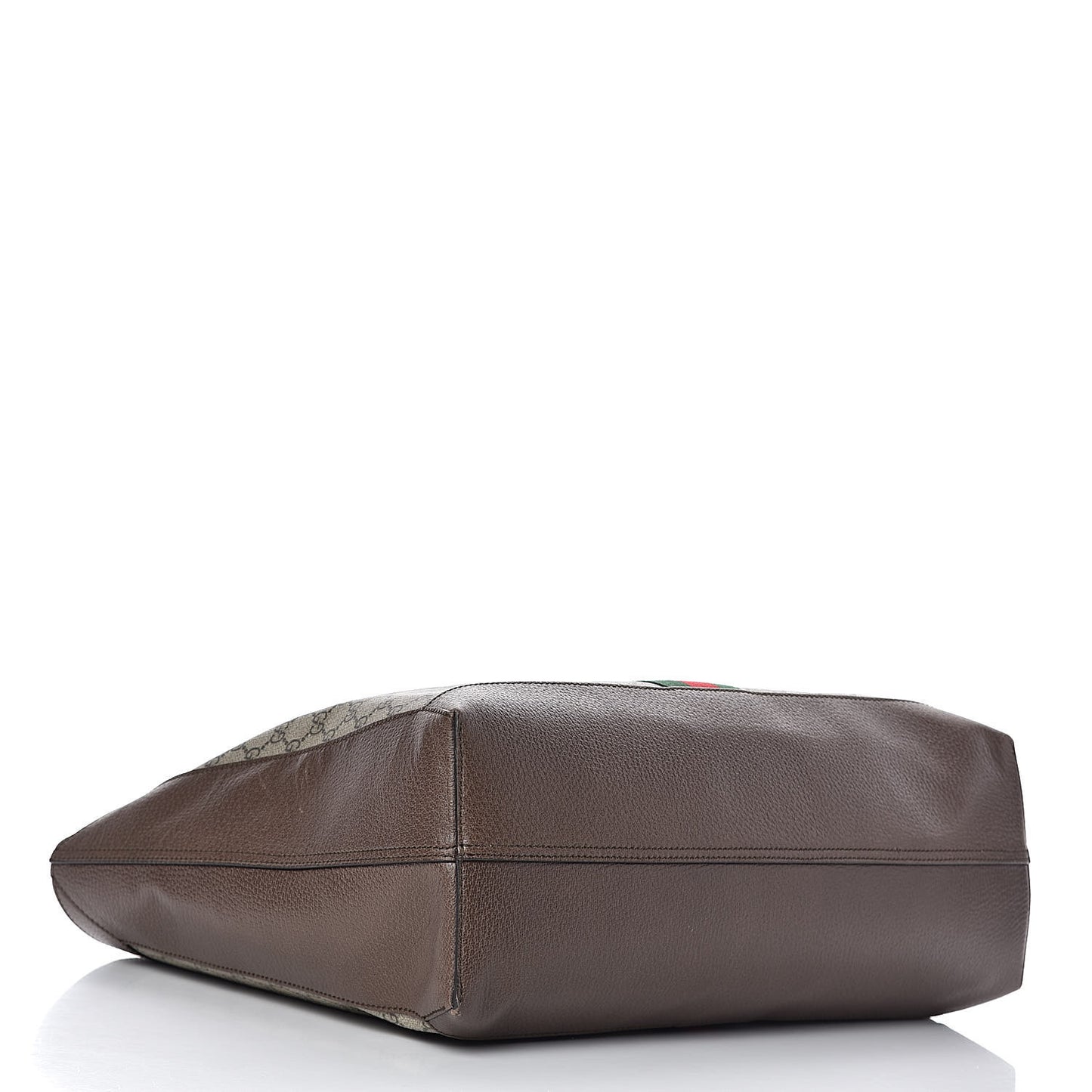GG Supreme Monogram Web Ophidia Tote Brown