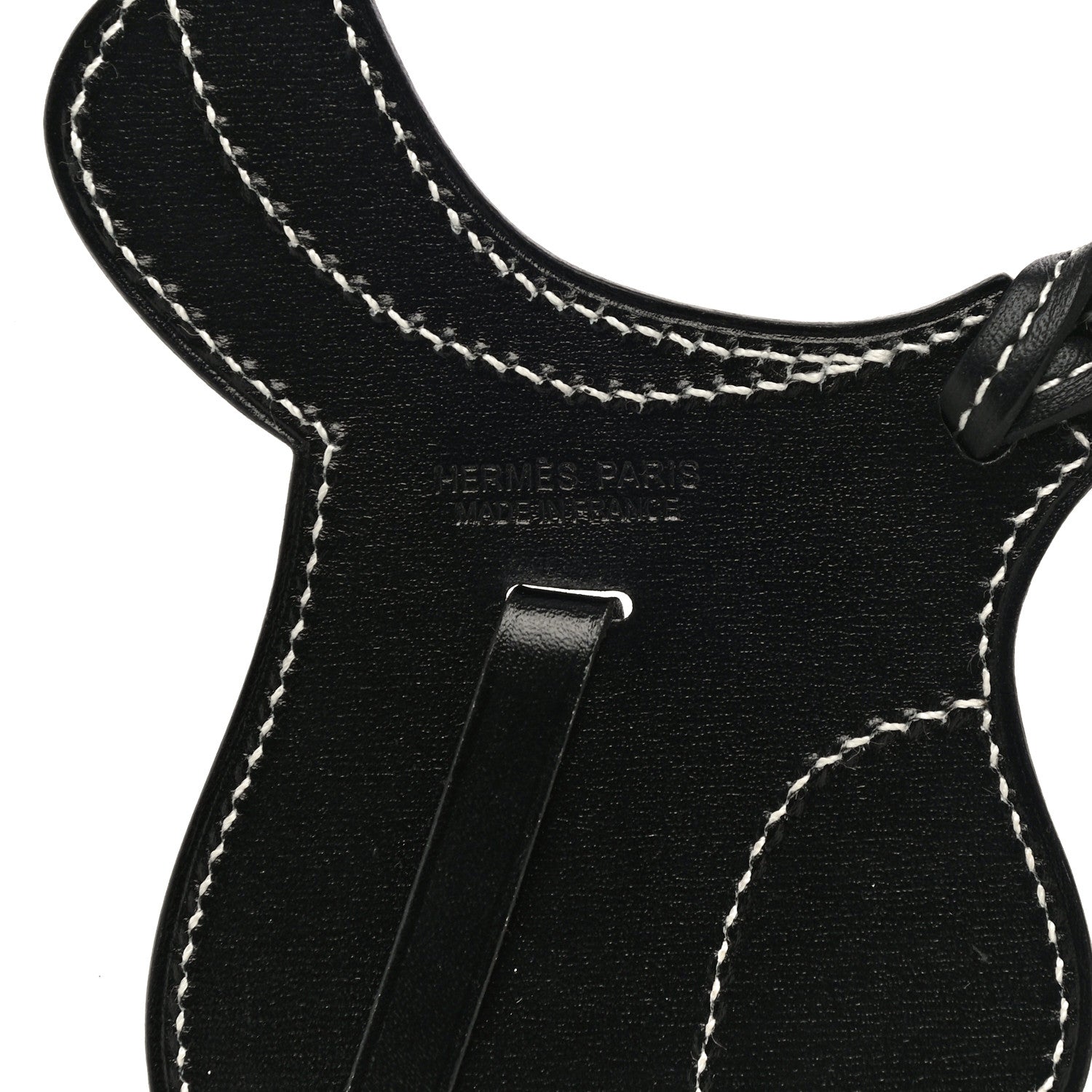 Hermes Box Paddock Selle Horse Saddle Bag Charm Black 4 of 4