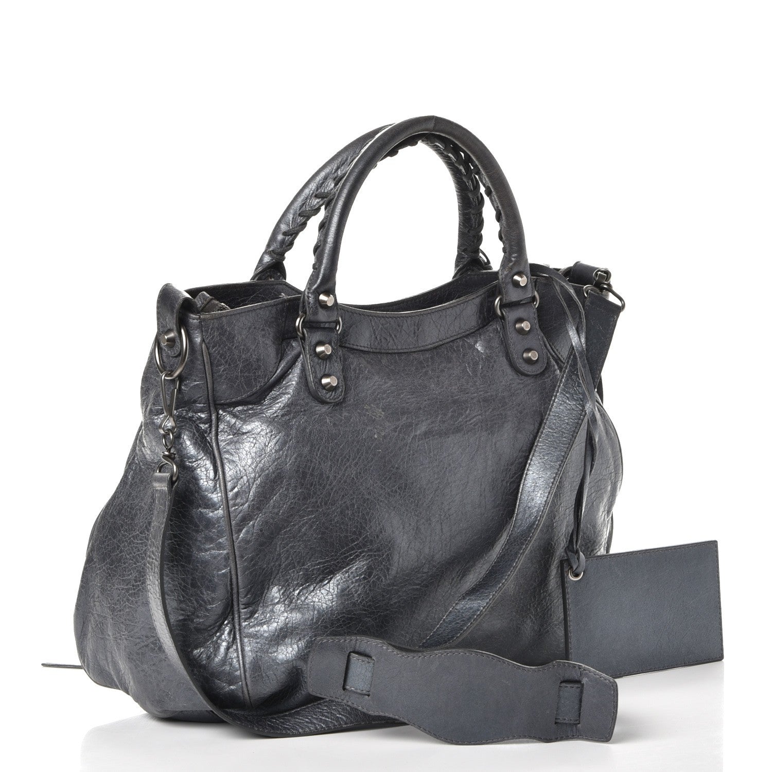 Balenciaga Agneau Classic Hardware Velo Argent Fonce 4 of 12