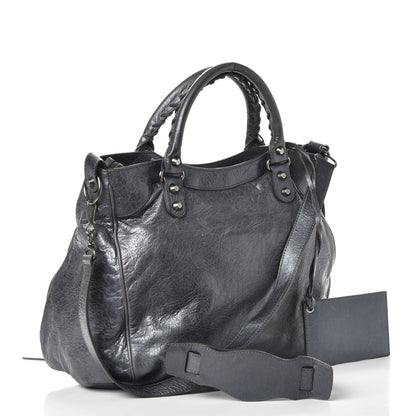 Balenciaga Agneau Classic Hardware Velo Argent Fonce 4 of 12