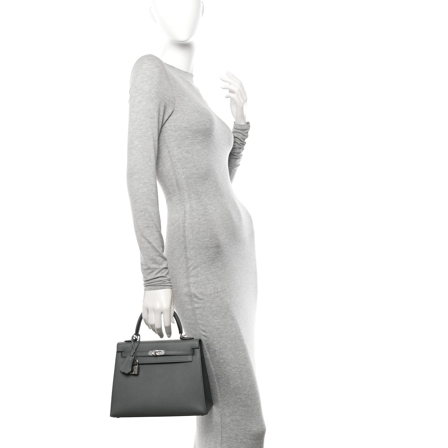 Hermes Epsom Kelly Sellier 25 Vert Amande 2 of 13