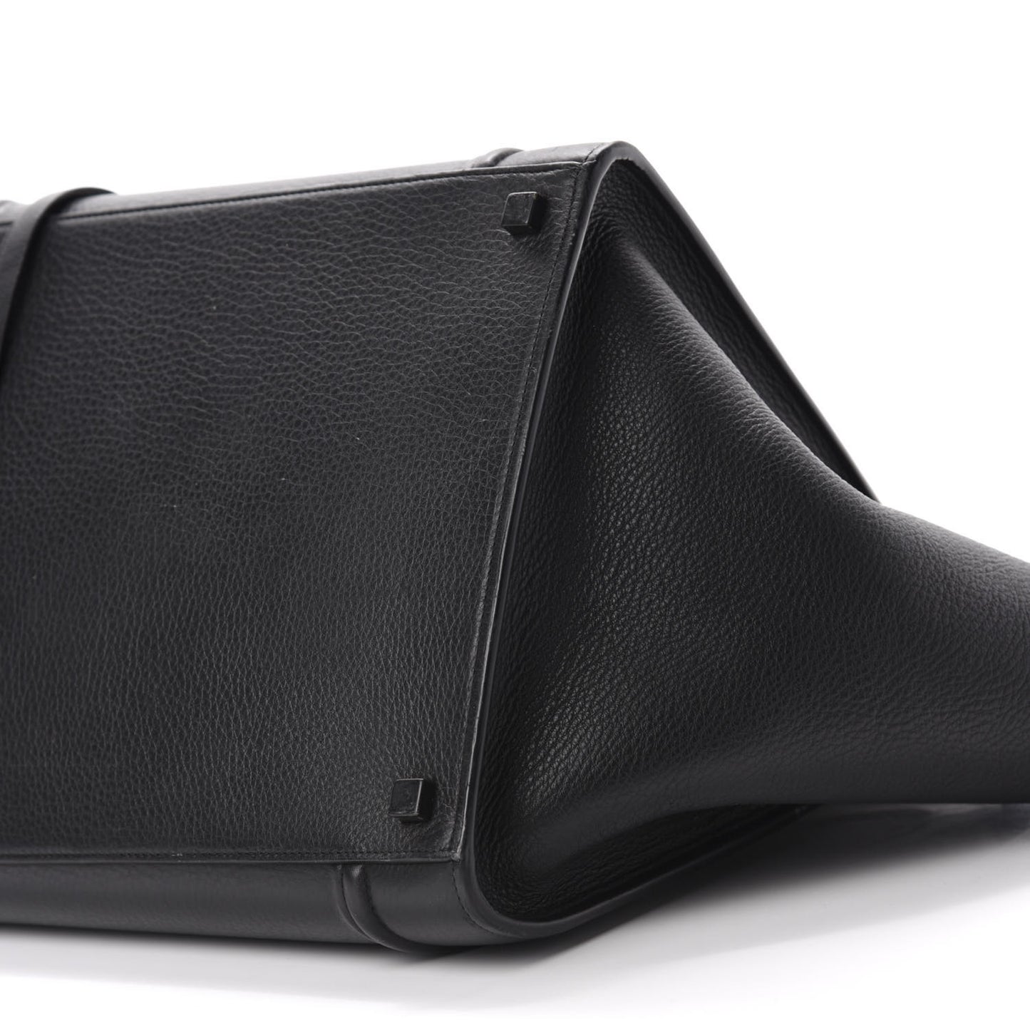 Grained Calfskin Medium Phantom Luggage Black