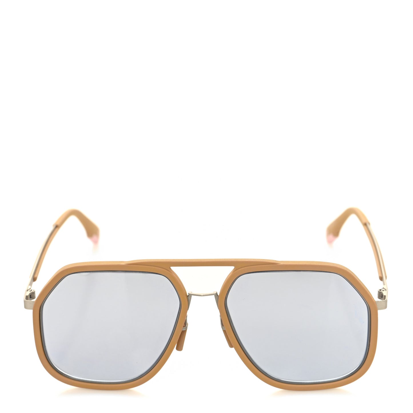 Metal Geometric FF Sunglasses FE40041U Gold