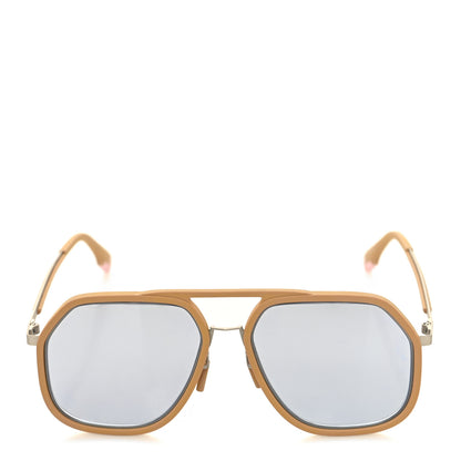 Fendi Metal Geometric FF Sunglasses FE40041U Gold 2 of 6