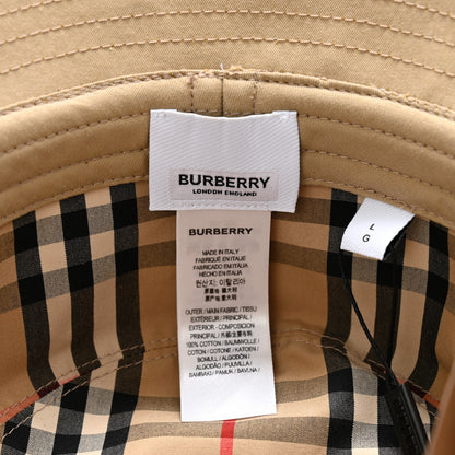Burberry Cotton Gabardine Bucket Hat L Honey 8 of 8