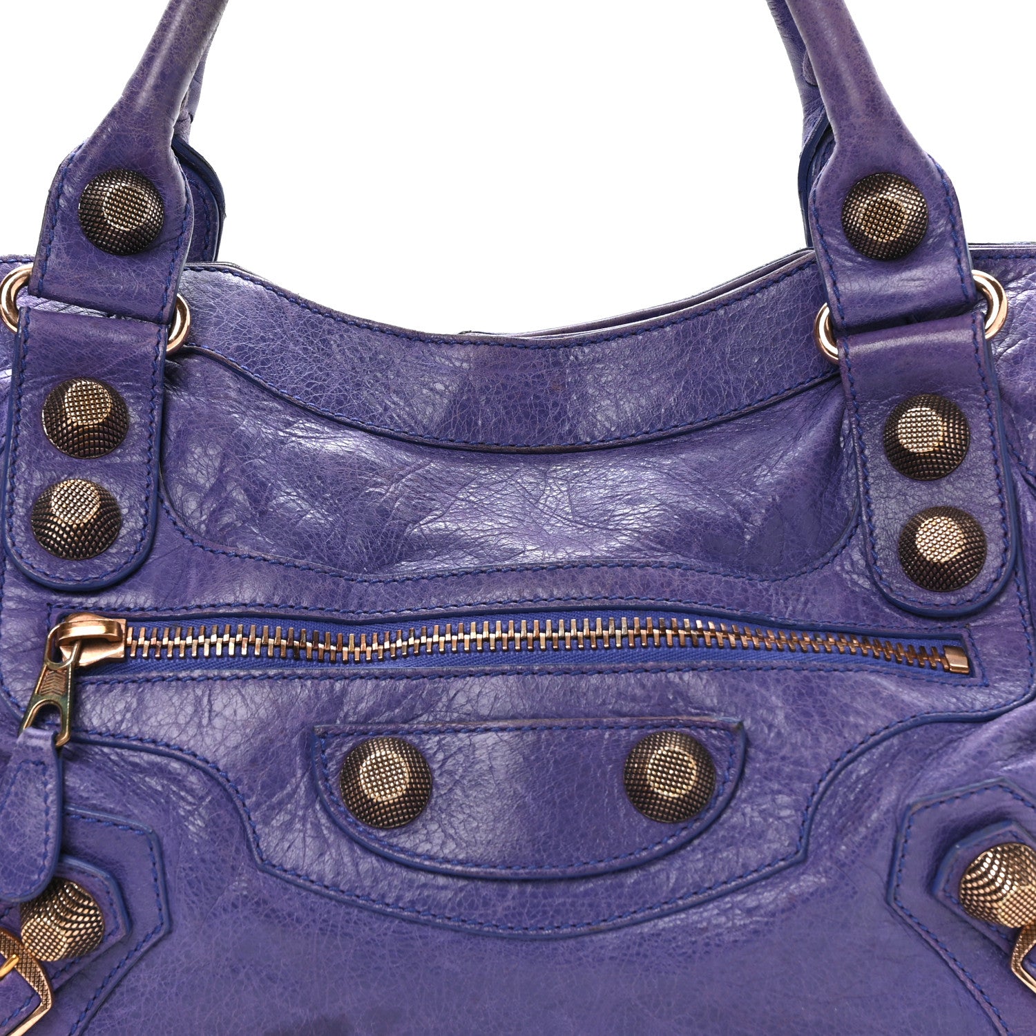 Balenciaga Agneau Giant 21 Rose Gold Hardware City Bleu Lavande 9 of 12